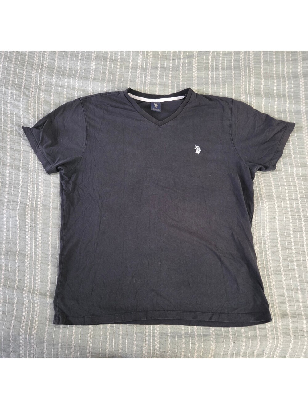 U.S. Polo Assn Black V Neck T Shirt